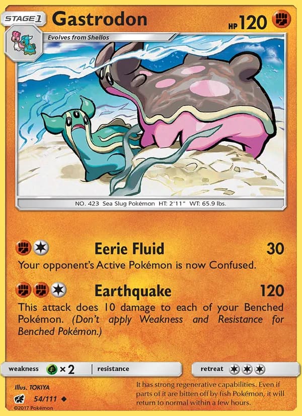 Gastrodon card in English