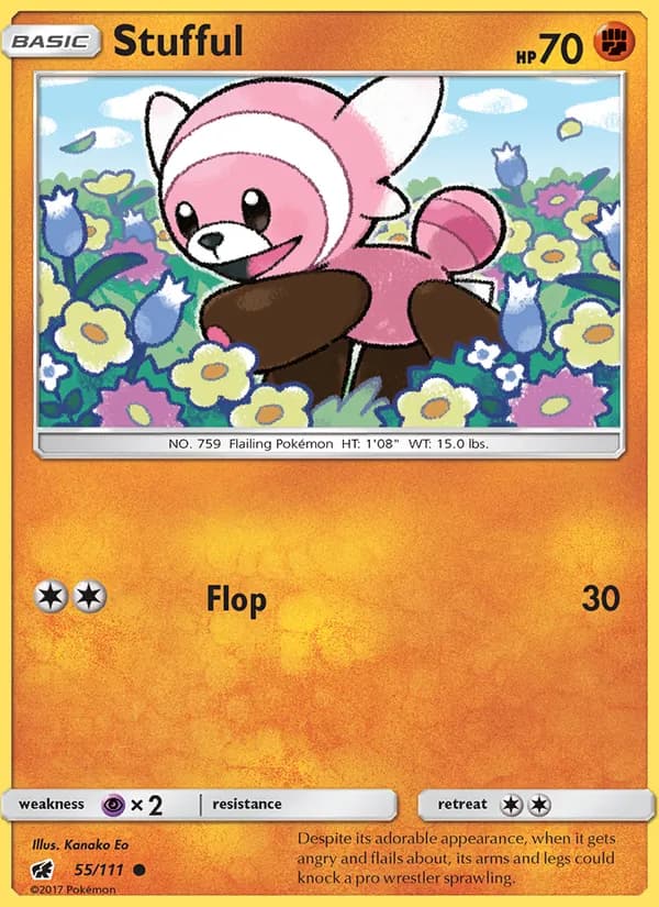 Stufful card in English