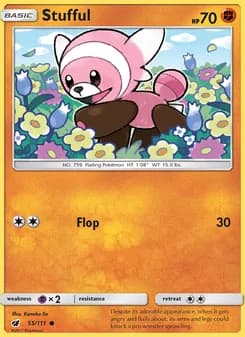 Stufful card in English