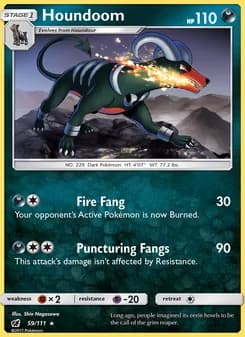 Houndoom card in English