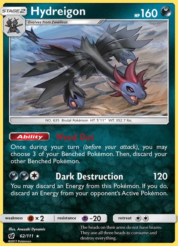 Hydreigon card in English