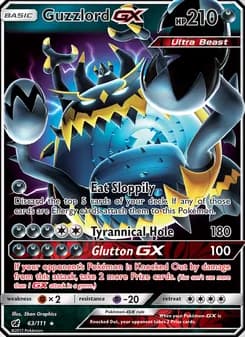 Guzzlord GX card in English