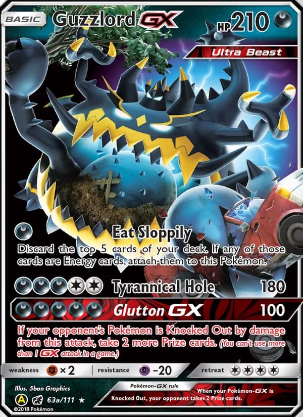 Guzzlord-GX card in English
