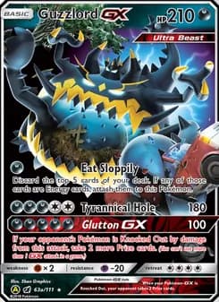 Guzzlord-GX card in English
