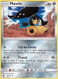 Mawile card in English