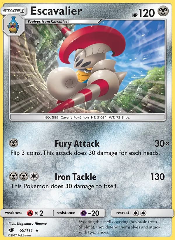 Escavalier card in English