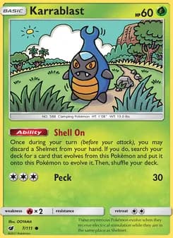 Karrablast card in English
