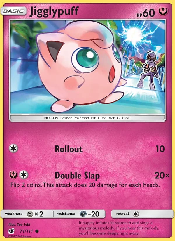 Jigglypuff card in English