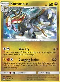Kommo-o card in English