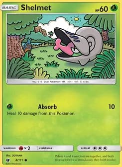 Shelmet card in English