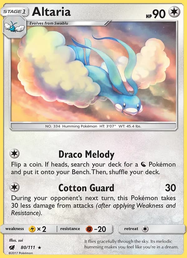 Altaria card in English