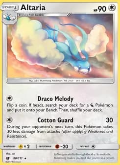 Altaria card in English