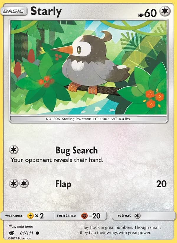 Starly card in English