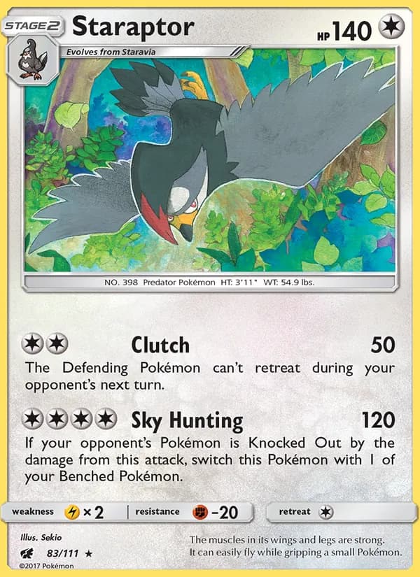 Staraptor card in English