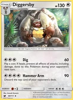 Diggersby card in English