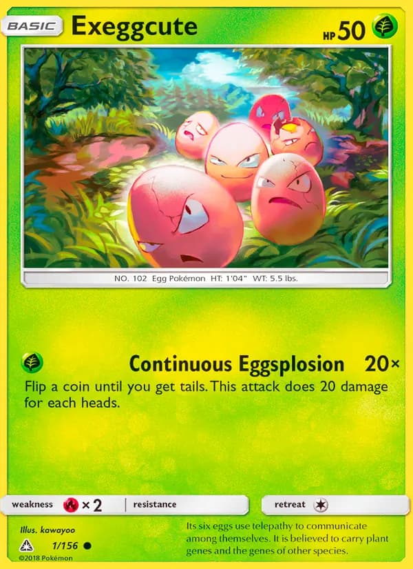 Exeggcute card in English