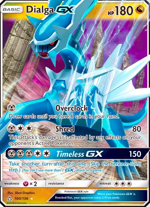 Dialga GX card in English