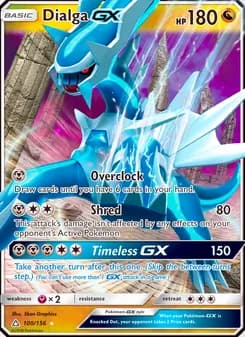 Dialga GX card in English