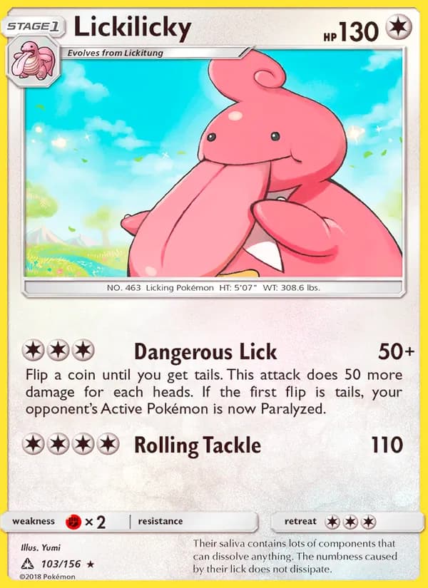 Lickilicky card in English