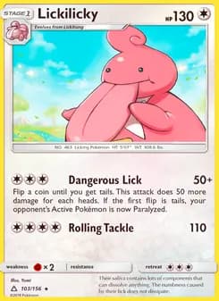 Lickilicky card in English