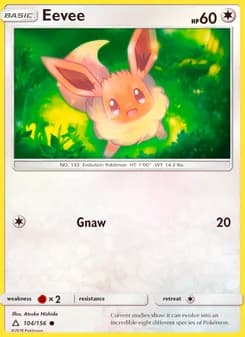 Eevee card in English