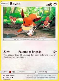 Eevee card in English
