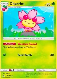 Cherrim card in English