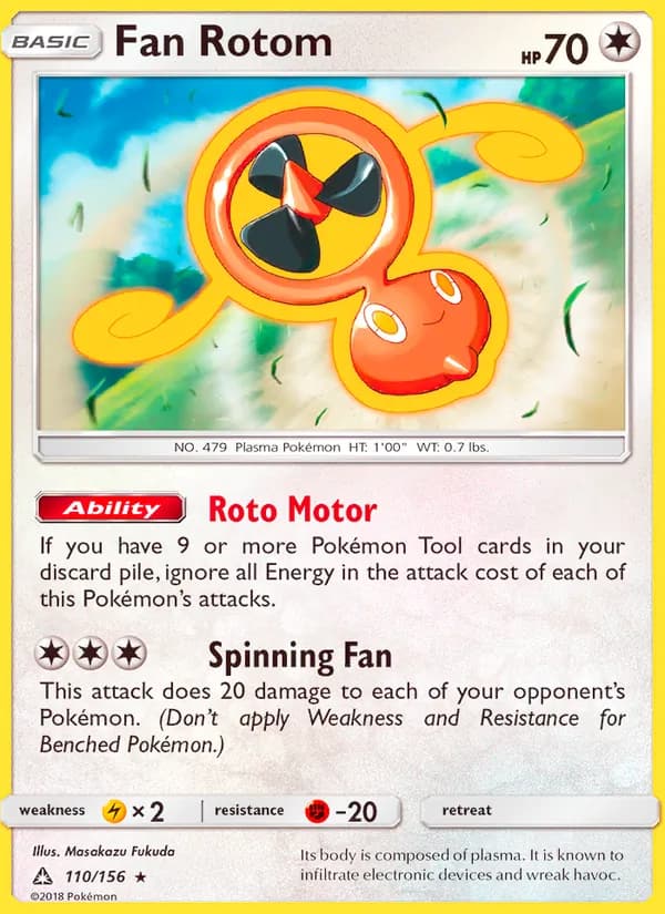 Fan Rotom card in English