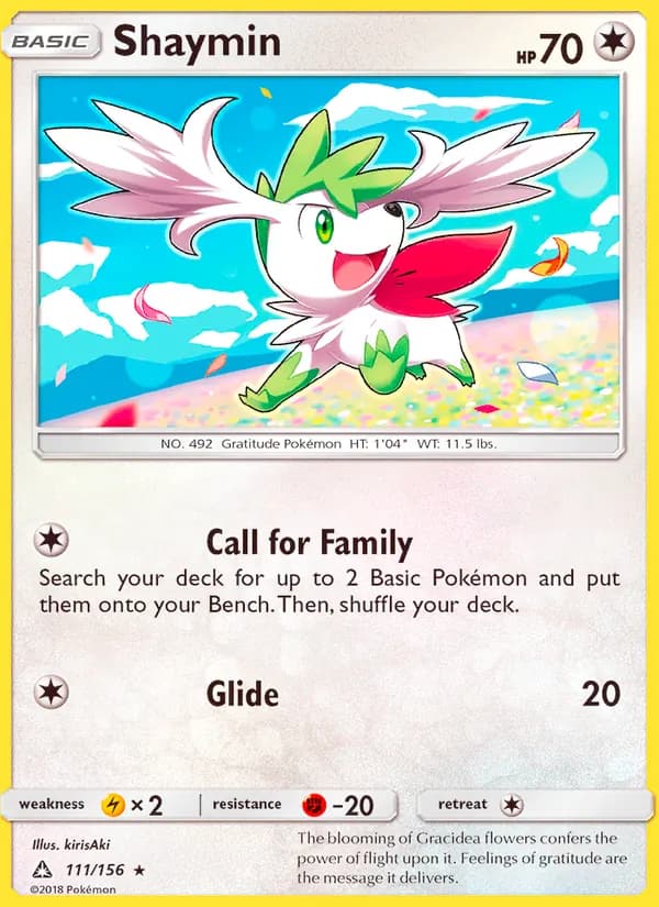 Shaymin card in English