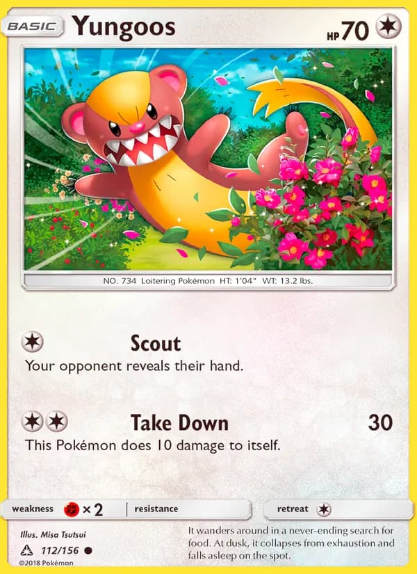 Yungoos card in English