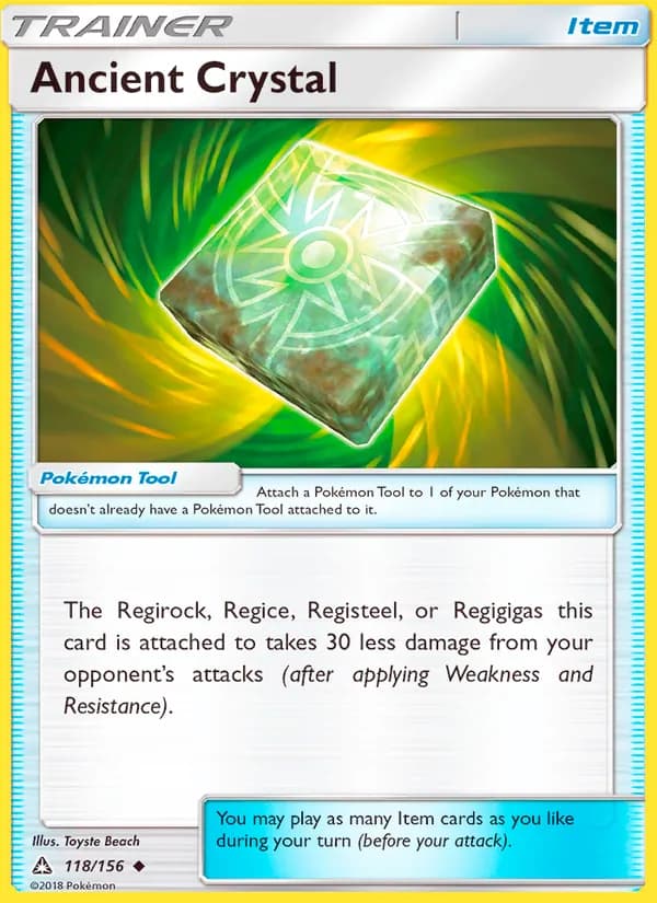 Ancient Crystal card in English