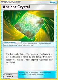 Ancient Crystal card in English