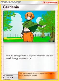 Gardenia card in English