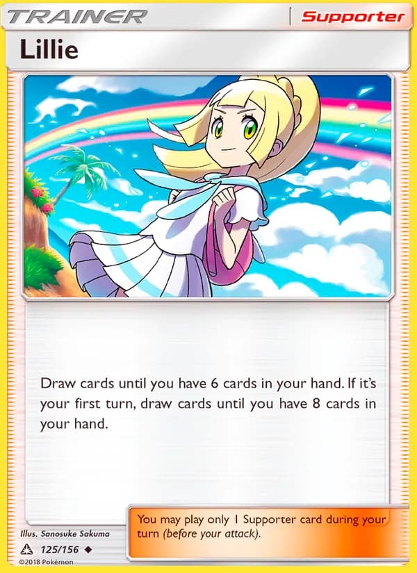 Lillie card in English