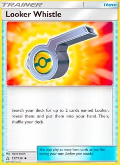 Looker Whistle card in English