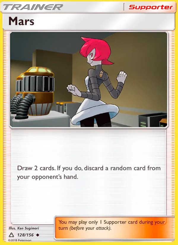 Mars card in English