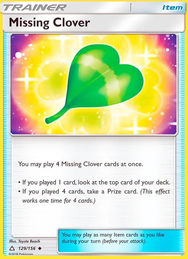 Missing Clover card in English