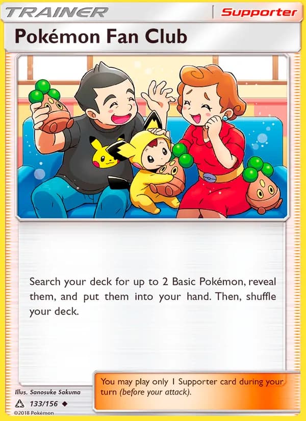 Pokémon Fan Club card in English