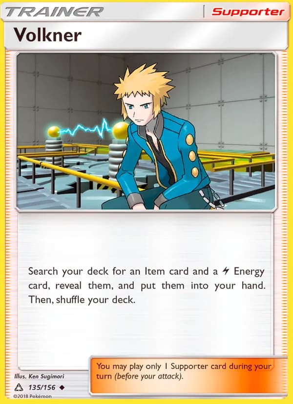 Volkner card in English