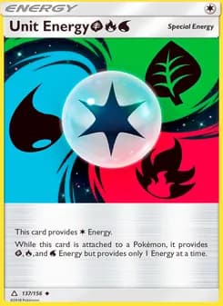 Unit Energy GrassFireWater card in English