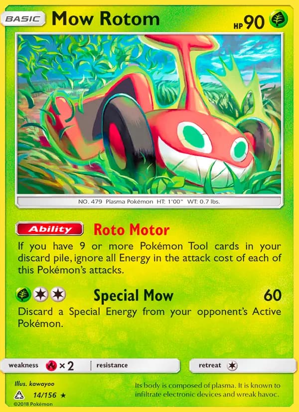 Mow Rotom card in English