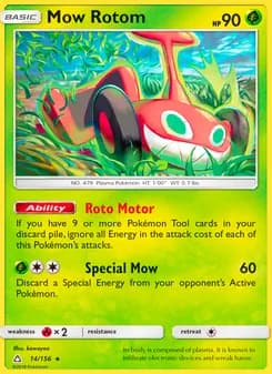 Mow Rotom card in English