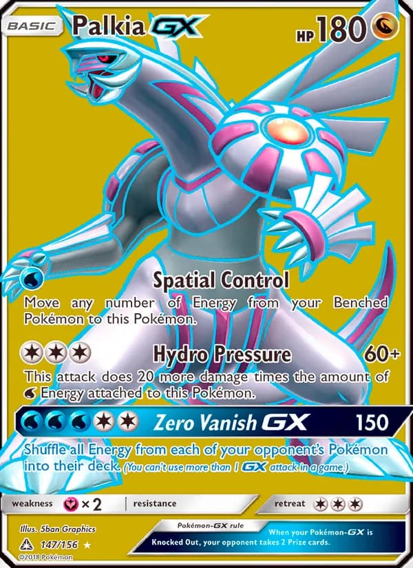 Palkia GX card in English