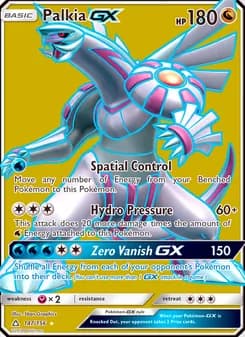 Palkia GX card in English