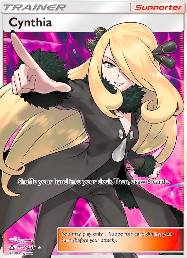 Cynthia card in English