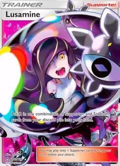 Lusamine card in English