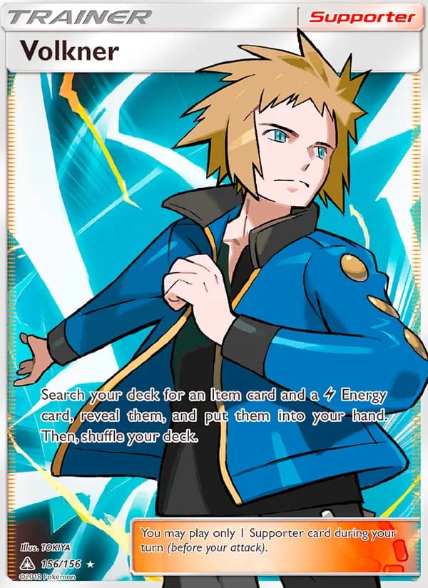 Volkner card in English