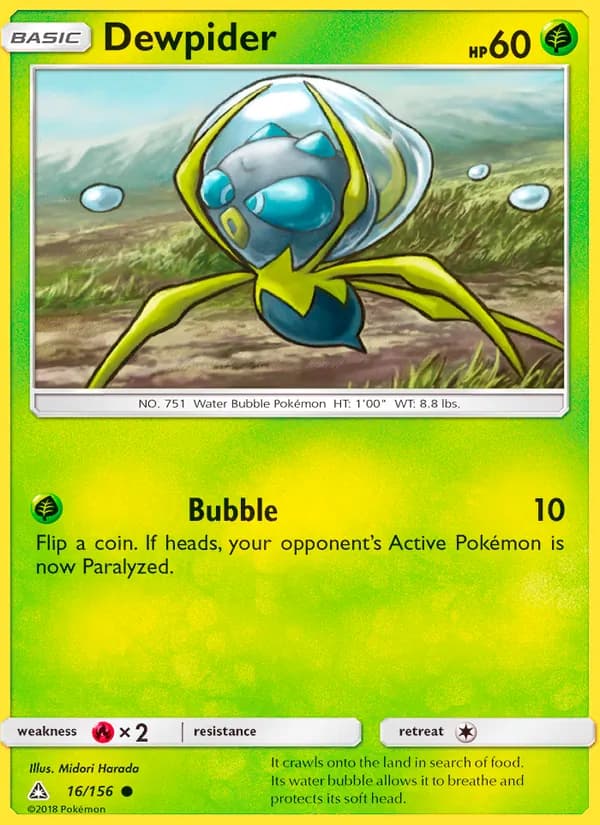 Dewpider card in English