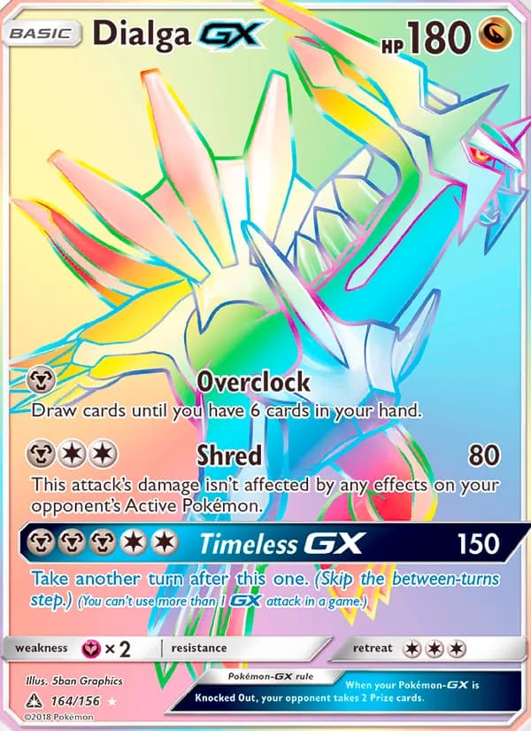 Dialga GX card in English