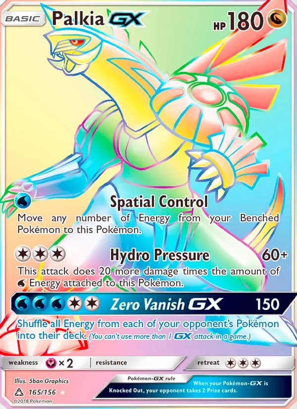 Palkia GX card in English